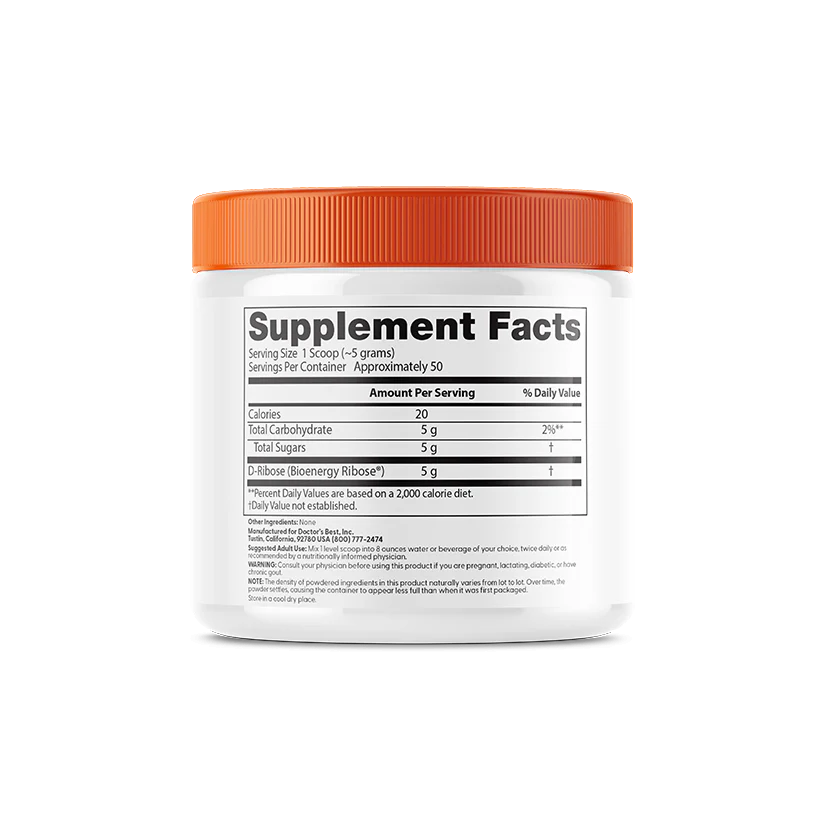 D-Ribose featuring BioEnergy Ribose Powder 250g-Doctor's Best-Matakana Pharmacy