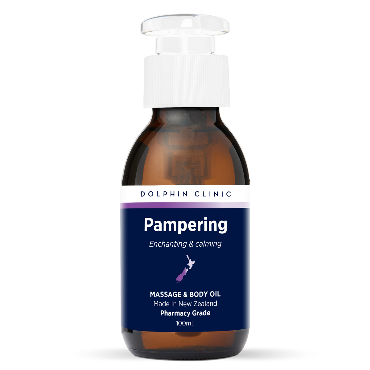 Pampering Massage & Body Oil 100ml, front of the pack