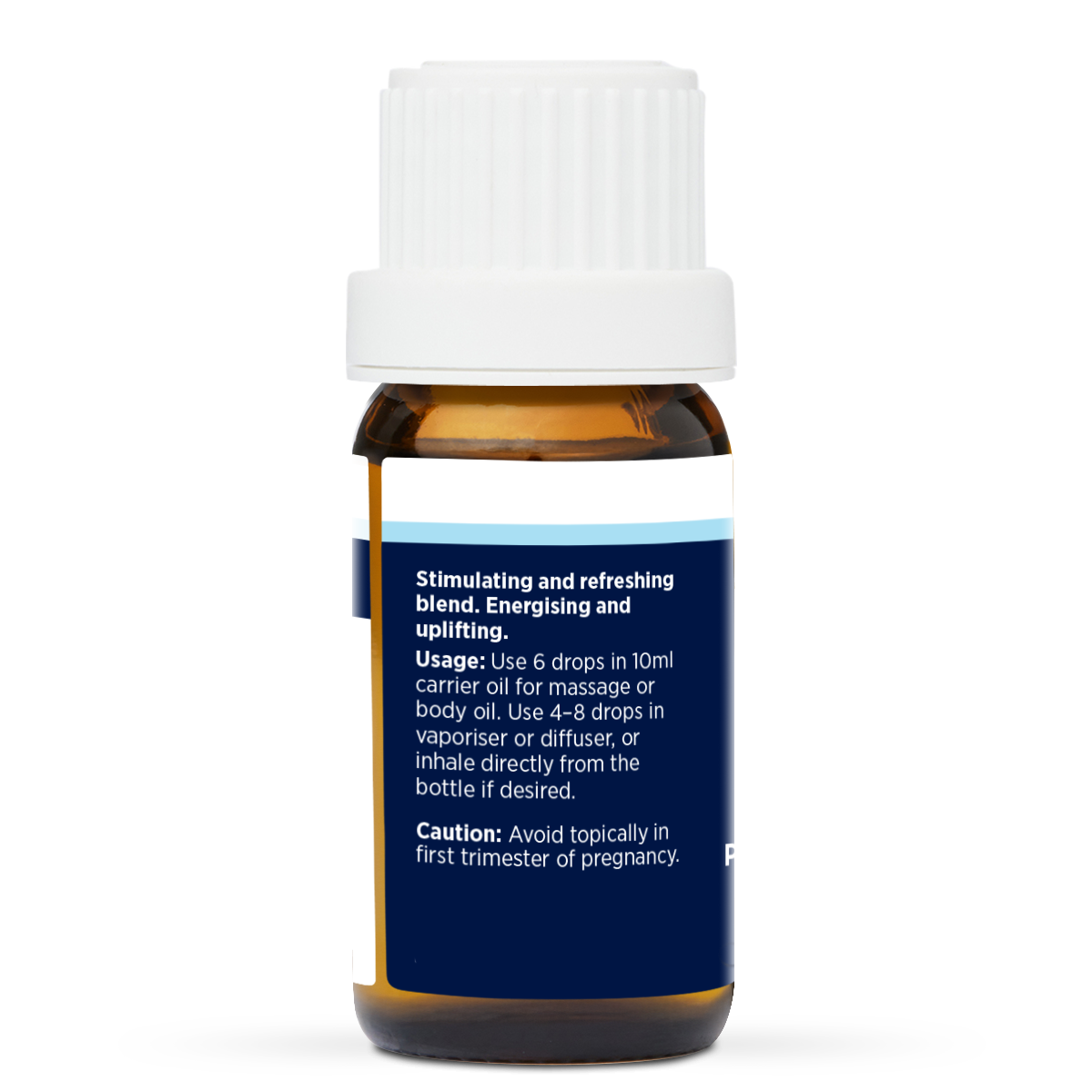 Breath of Fresh Air Pure Essential Oil Blend 10ml, side of the bottle listing the oils in the blend