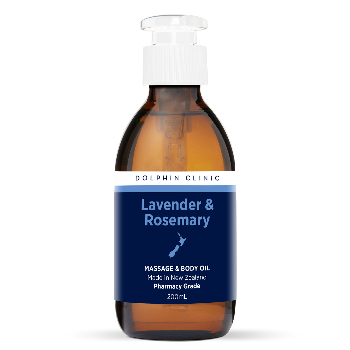 Lavender & Rosemary Massage Oil 200ml, front of the pack