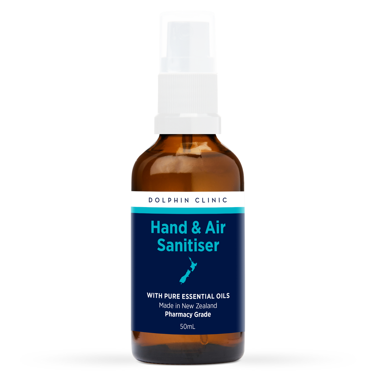 Hand & Air Sanitiser 50ml, front of the pack