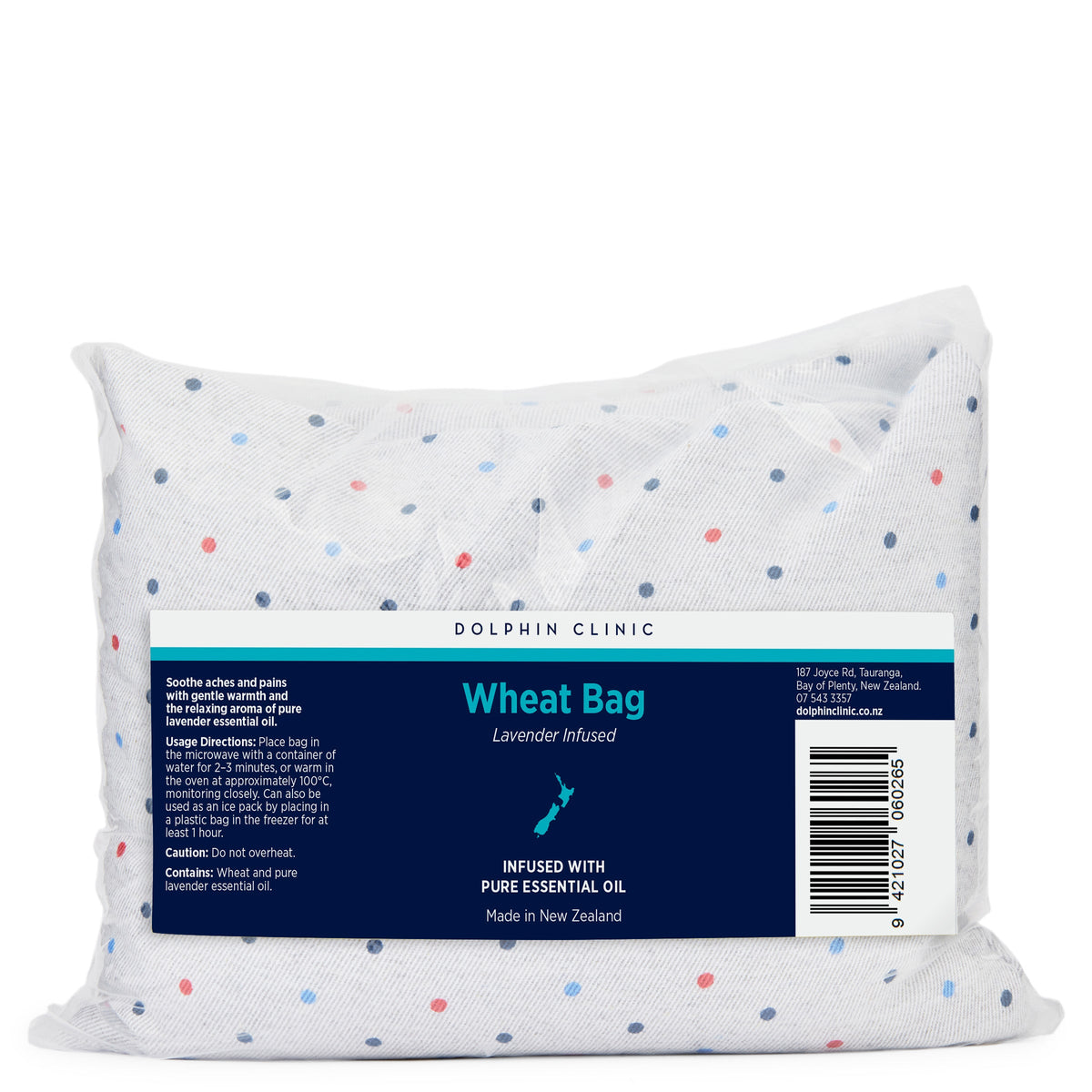 Lavender Wheat Bag, front of the pack