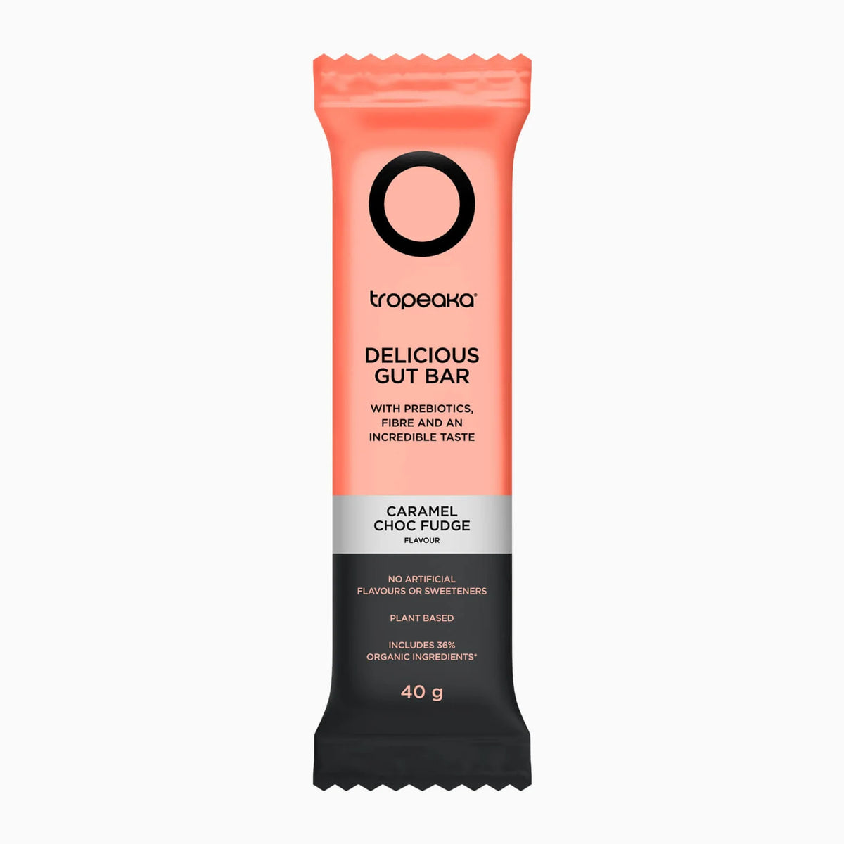 Goodness Gut Bar Caramel Chocolate Fudge 40g-Tropeaka-Matakana Pharmacy