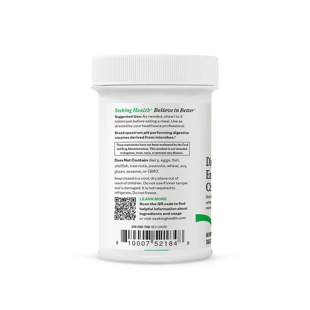 Digestive Enzymes Chewables 60tabs-Seeking Health-Matakana Pharmacy