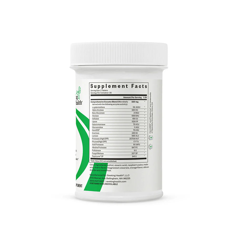 Digestive Enzymes Chewables 60tabs-Seeking Health-Matakana Pharmacy