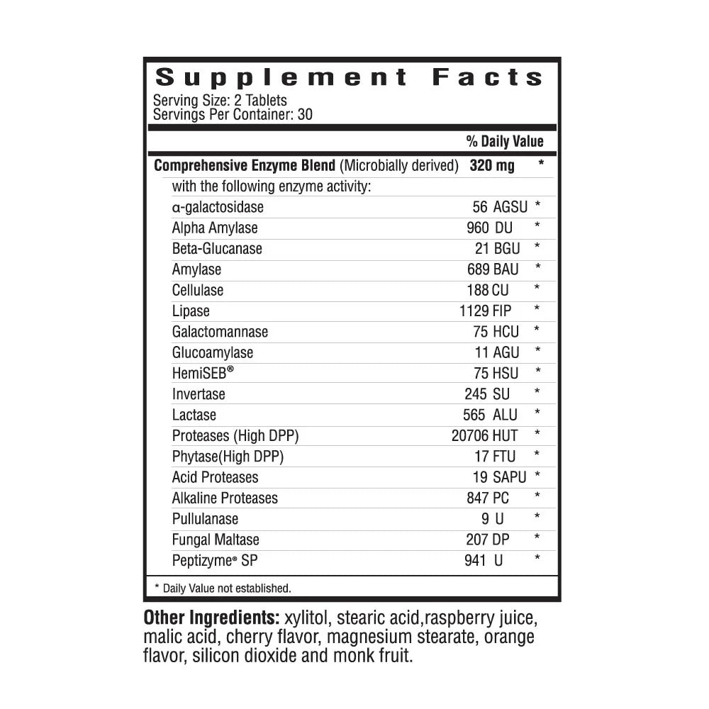Digestive Enzymes Chewables 60tabs-Seeking Health-Matakana Pharmacy