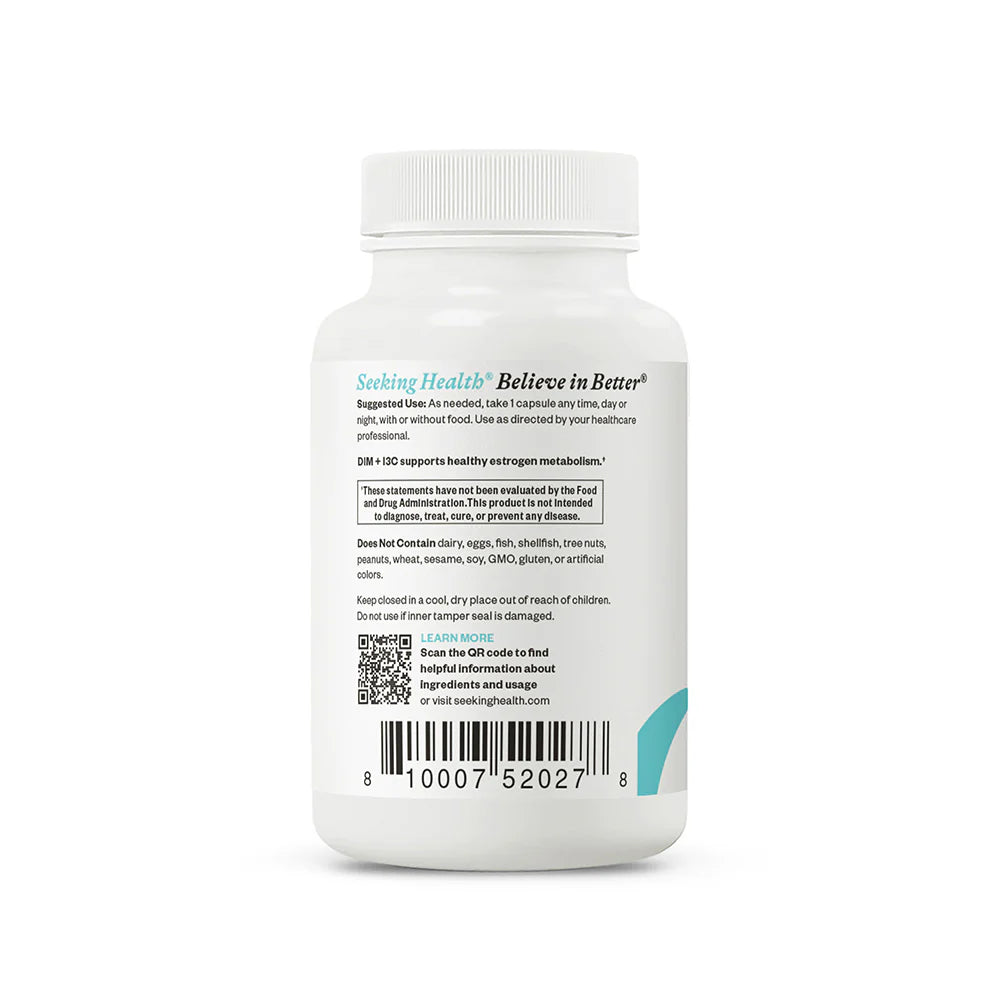DIM + I3C 60 Capsules-Seeking Health-Matakana Pharmacy