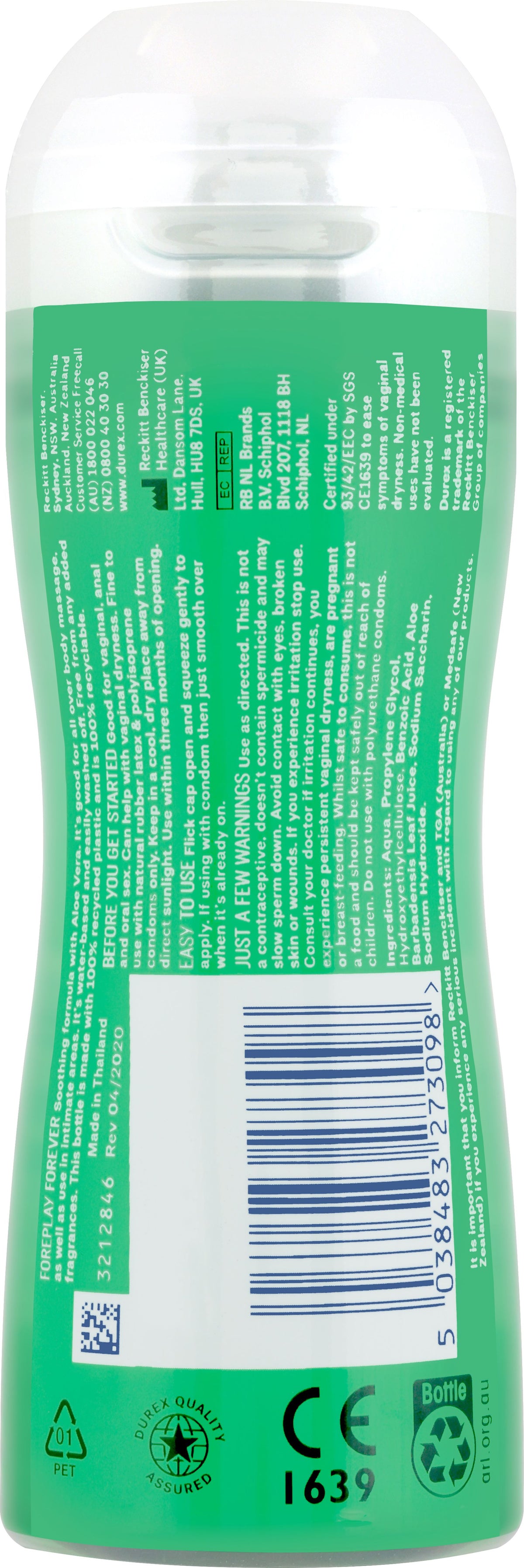 DUREX Play Masage 2n1 Aloe Gel 200ml-Matakana Pharmacy