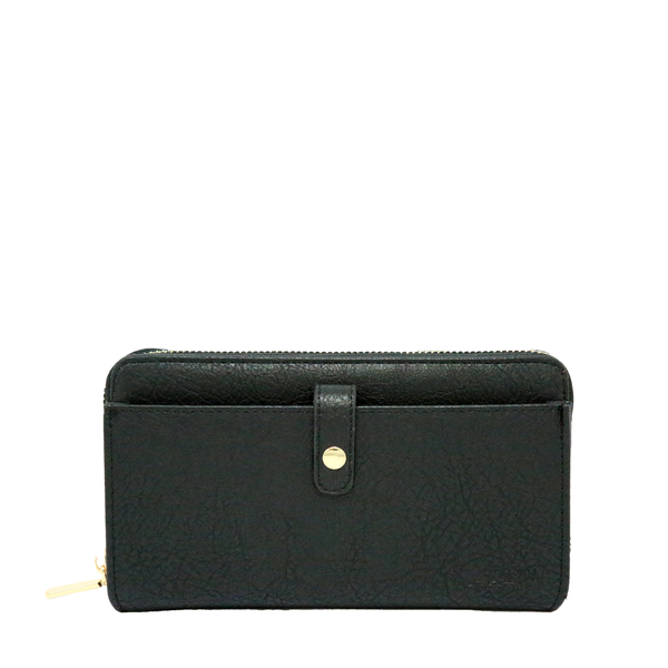 Fitzroy Ladies Wallet 20x11cm Black-Matakana Pharmacy