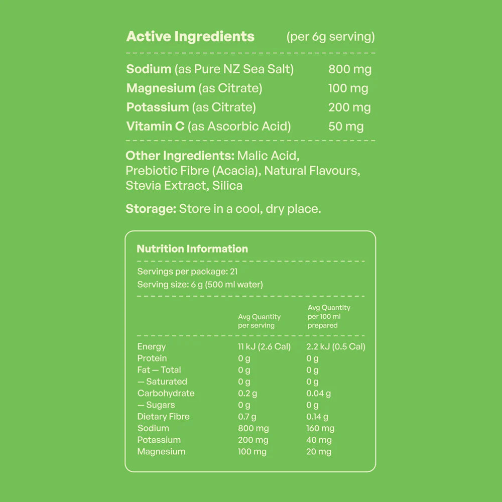 Daeli Hydration Salted Limeade | 21 Sachets-Daeli Hydration-Matakana Pharmacy