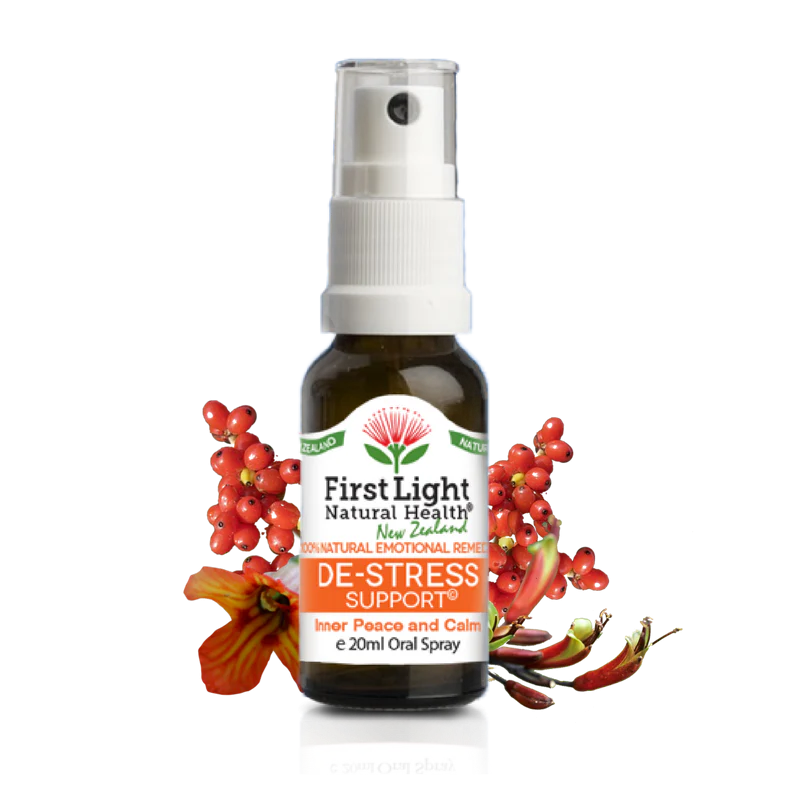 De-Stress Support Oral Spray 20ml-First Light Natural Health-Matakana Pharmacy
