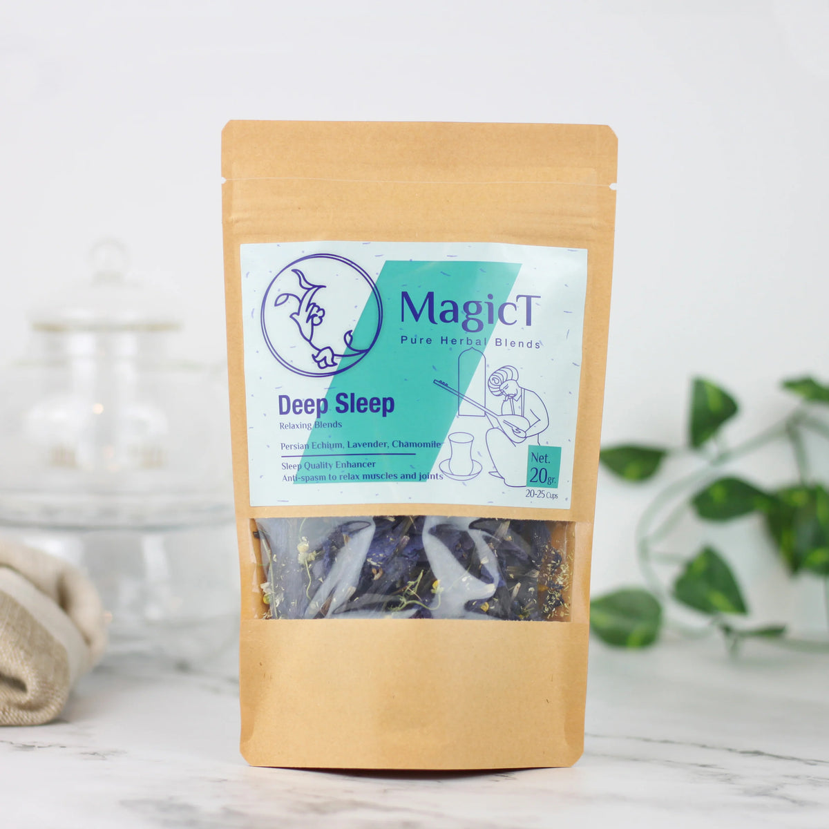 MagicT Relax - Deep Sleep 20g Pouch & 30g Glass Jar-Magic T-Matakana Pharmacy