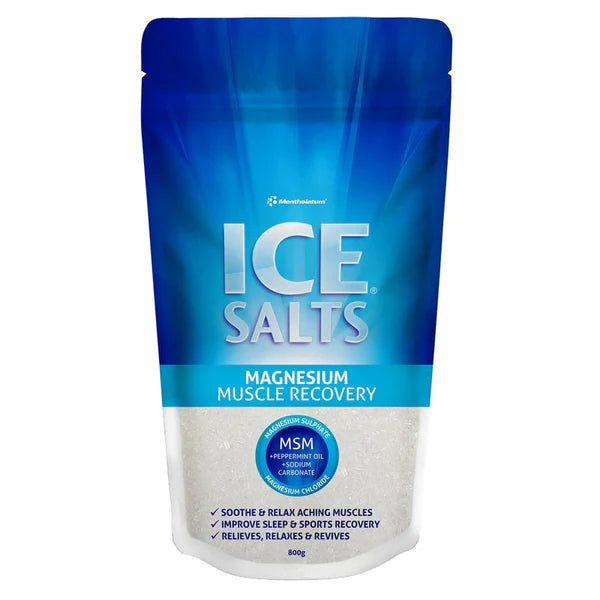 Mentholatum Ice Salts Magnesium Muscle Recovery 800g | Matakana Pharmacy