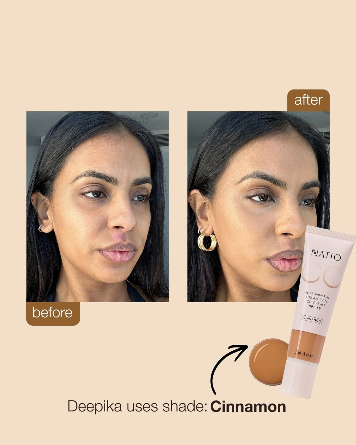 Dream Skin CC Cream SPF50 Cinnamon 30ml