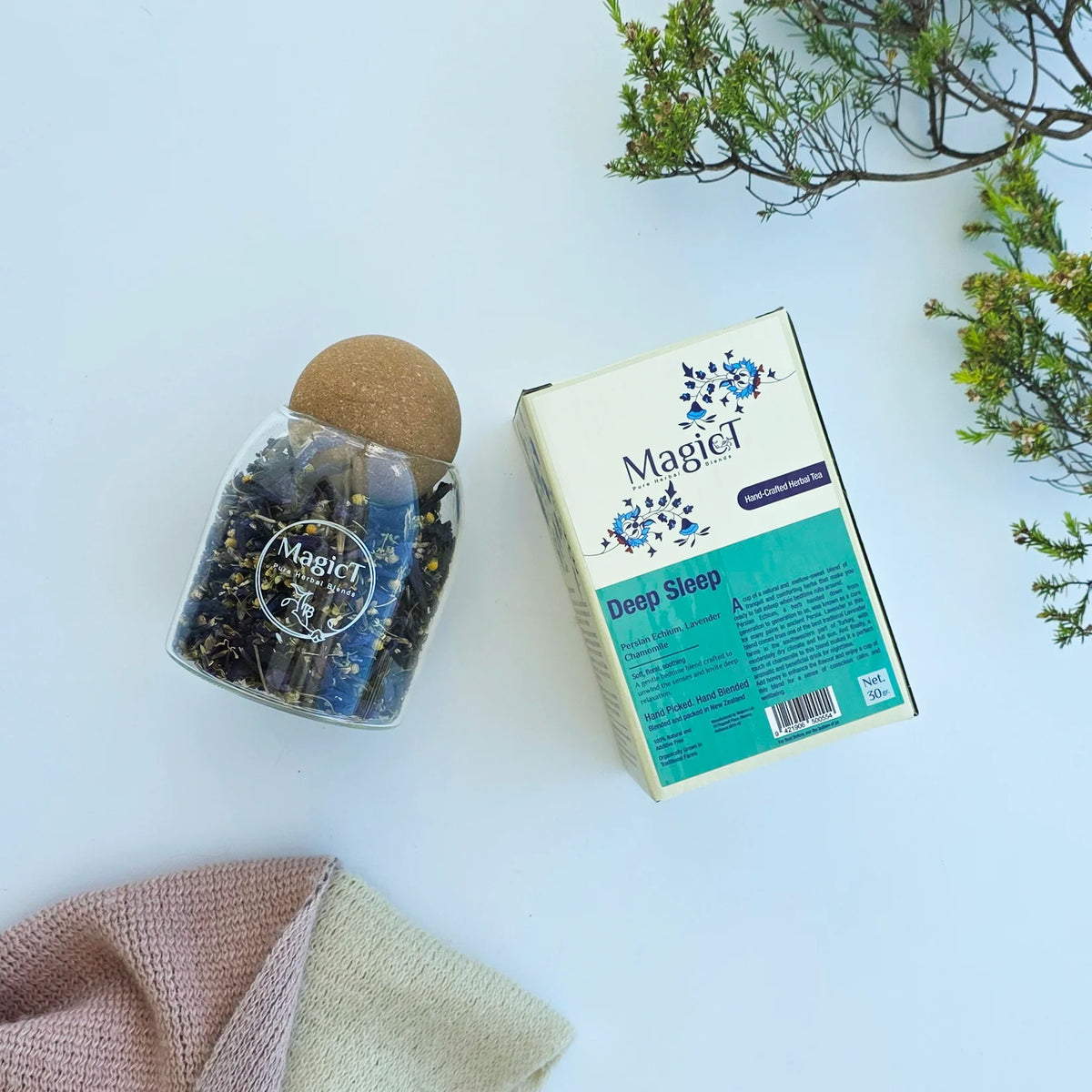 MagicT Relax - Deep Sleep 20g Pouch & 30g Glass Jar-Magic T-Matakana Pharmacy