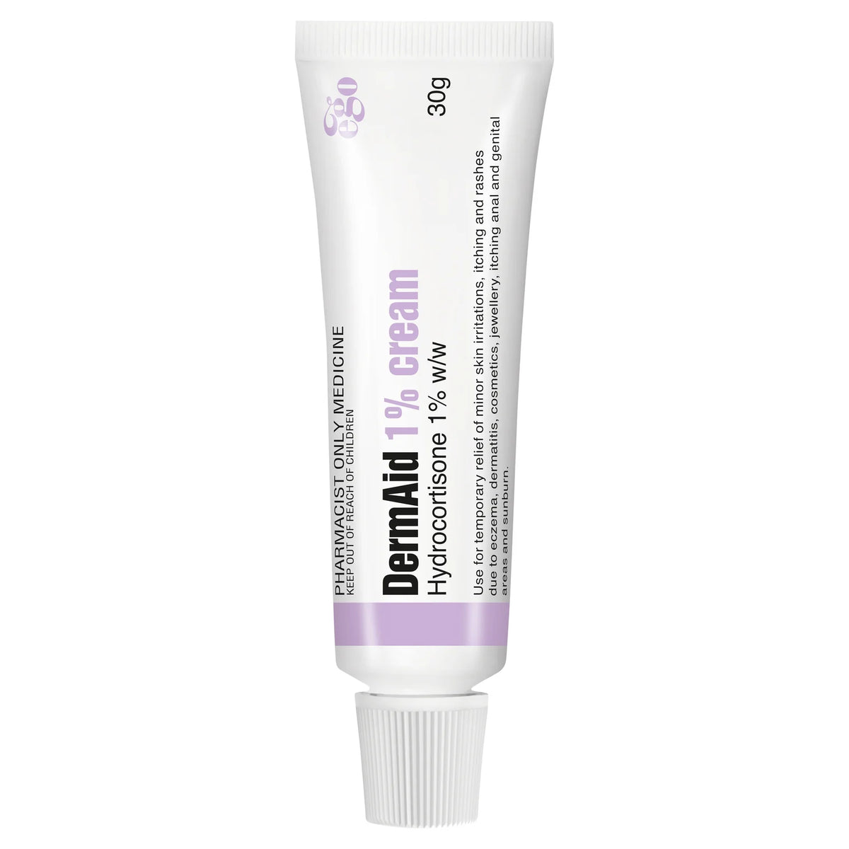 DermAid Hydrocortisone 1% Cream 30g-Ego Pharmaceuticals-Matakana Pharmacy