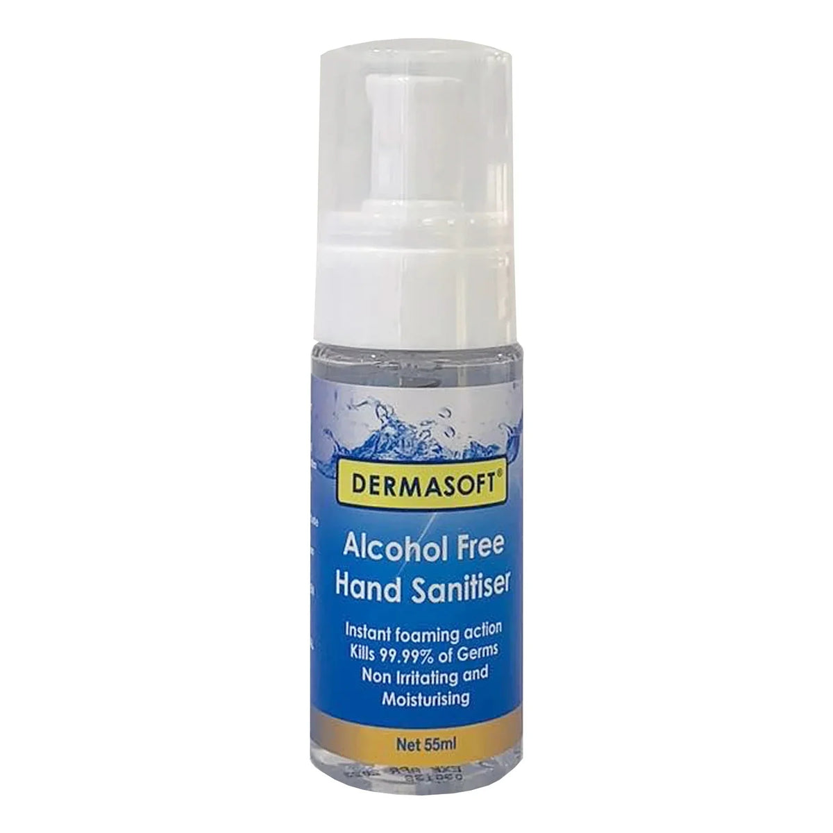 Dermasoft Alcohol Free Hand Sanitiser 55mL-Dermasoft-Matakana Pharmacy