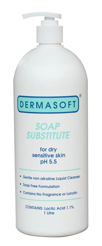 Dermasoft pH 5.5 Soap Substitute Liquid Cleanser 1L-Dermasoft-Matakana Pharmacy