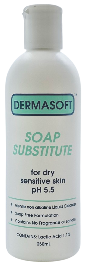 Dermasoft pH 5.5 Soap Substitute Liquid Cleanser 250mL-Dermasoft-Matakana Pharmacy