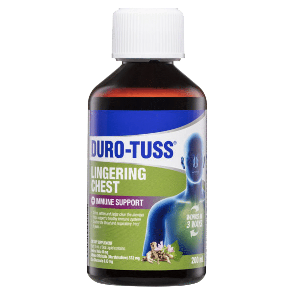 Duro-Tuss Lingering Chest+ImmneSupp 200ml-Matakana Pharmacy