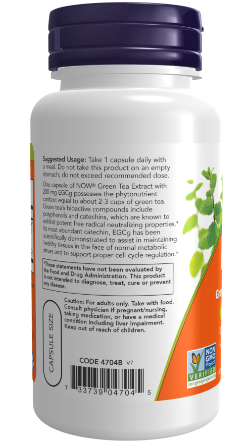 Image of EGCg, Green Tea Extract 400mg 90vcaps suggested usage