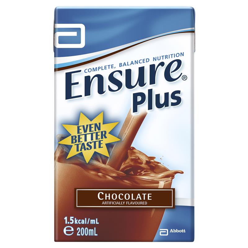 ENSURE PLUS Liquid Chocolate 200ml-Matakana Pharmacy