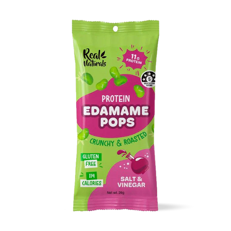 Edamame Pops Salt and Vinegar 26g-Matakana Superfoods-Matakana Pharmacy