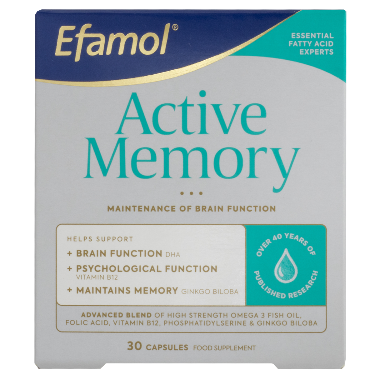 EFAMOL Active Memory Capsules 30s-EFAMOL-Matakana Pharmacy