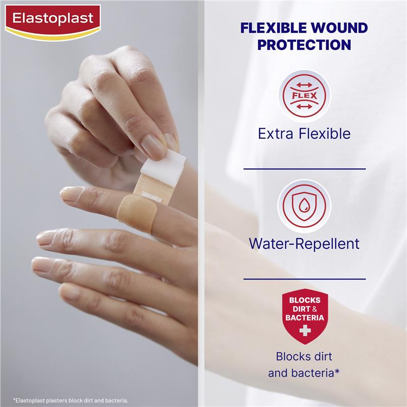 Elastoplast Flexible Fabric Strips 40 Pack-Elastoplast-Matakana Pharmacy