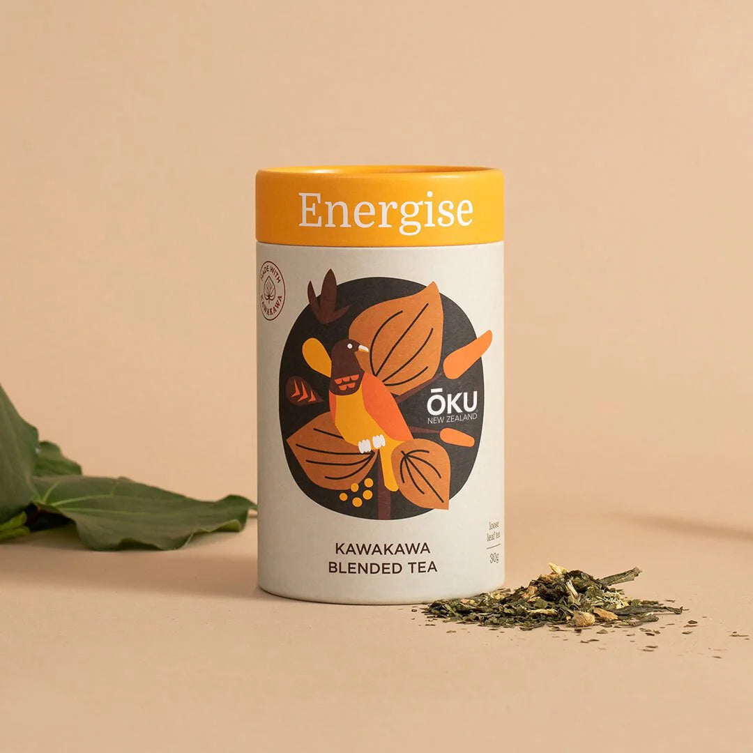 Energise Green Tea Blend Loose Leaf 30g-OKU New Zealand-Matakana Pharmacy