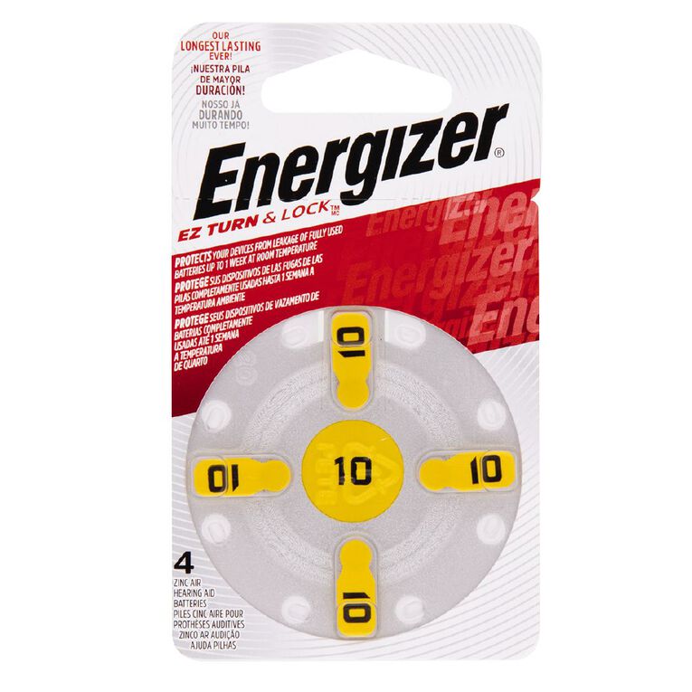 Energizer Batt H/Aid AZ10 4pk-Matakana Pharmacy
