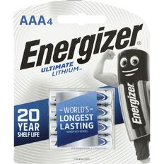 ENERGIZER E92BP4 AAA Battery 4pk-Matakana Pharmacy