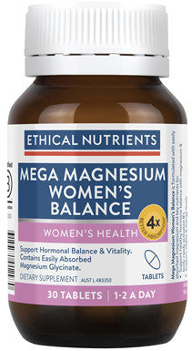Mega Magnesium Women's Balance 30 Tablets-Ethical Nutrients-Matakana Pharmacy