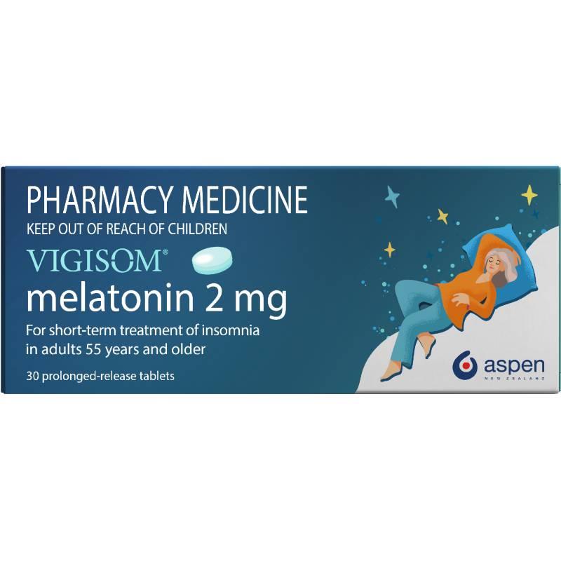 Vigisom Melatonin 2mg 30 Tablets-Aspen-Matakana Pharmacy