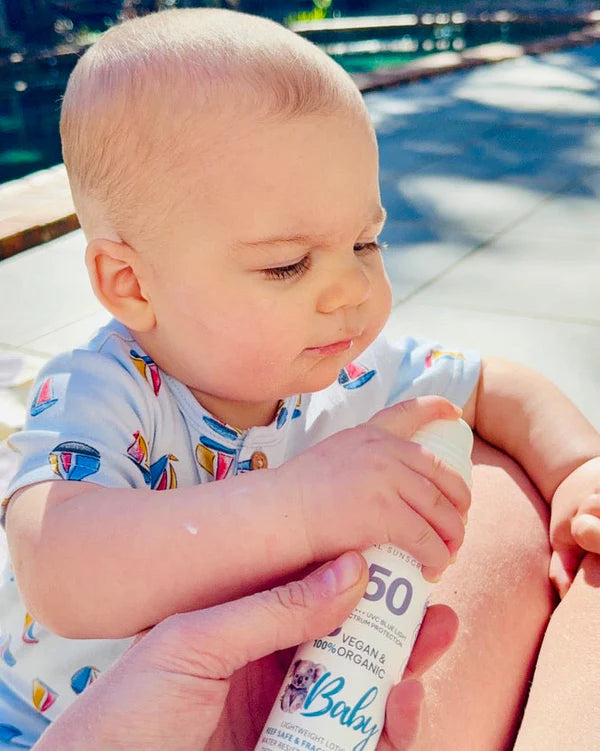Baby SPF50+ Organic Mineral Sunscreen Fragrance Free-AussieZinc-Matakana Pharmacy