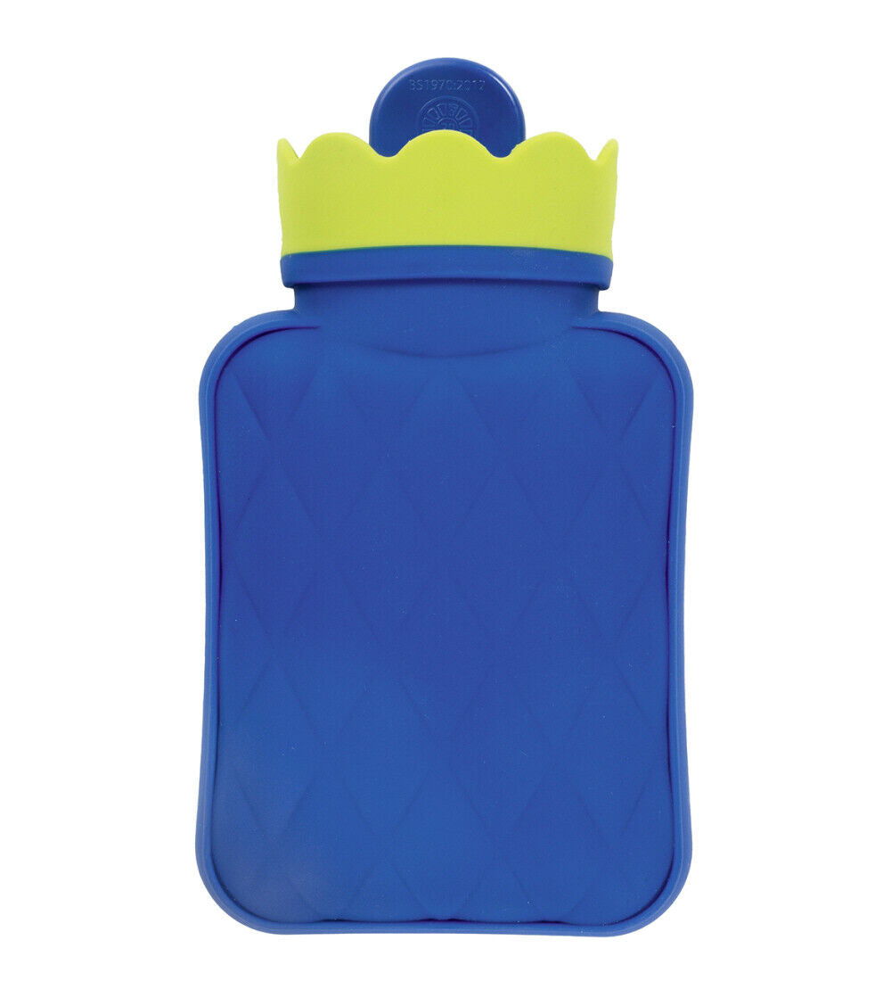 FASHY Silicone Hot Water Bottle Blue 0.35L-Matakana Pharmacy