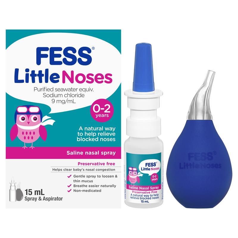 FESS Little Noses Spray & Aspirator 15ml-Matakana Pharmacy