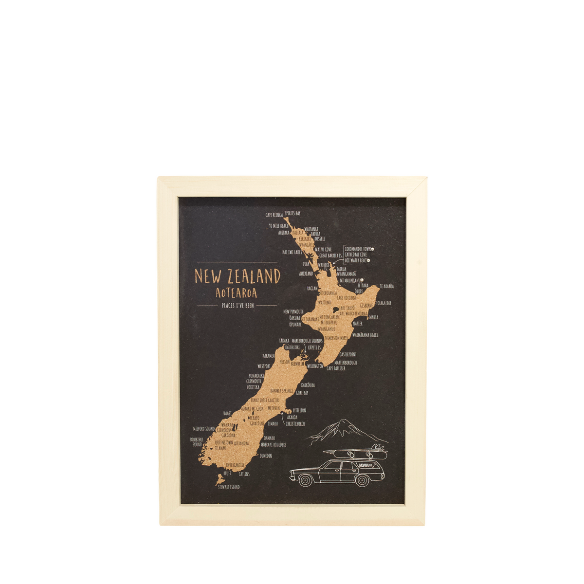 Pin Cork Map A4