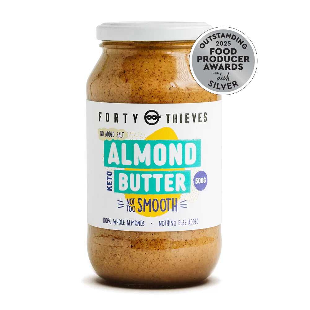 Almond Butter Smooth 500g, front of the jar