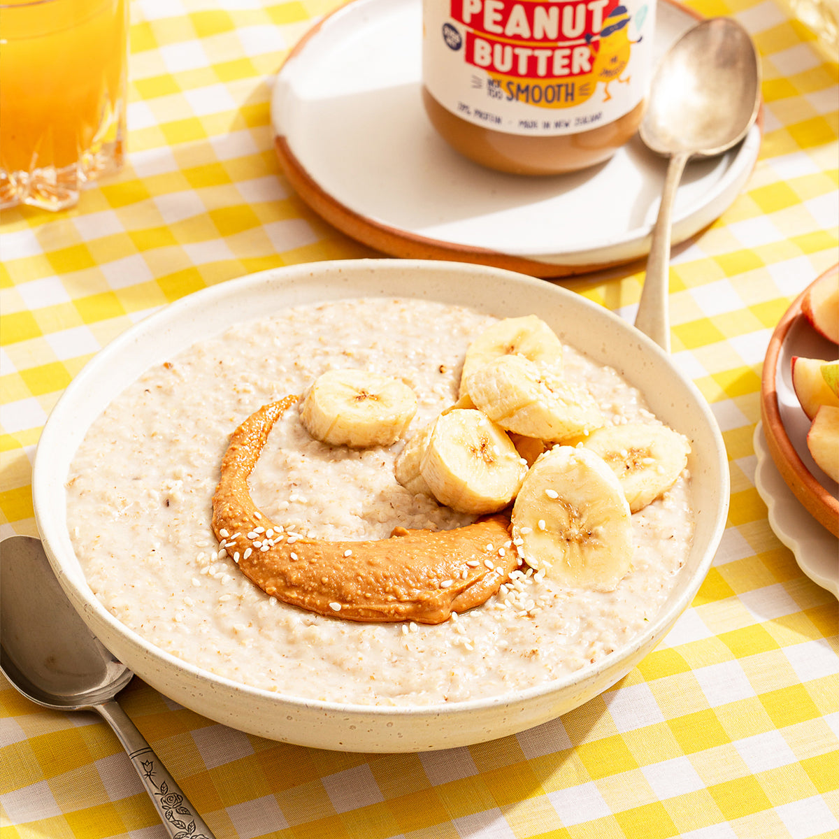 Peanut Butter Smooth 375g, label showing the ingredients and nutrition panel