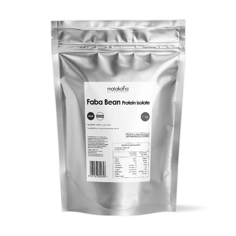 Faba Bean Protein Isolate Powder 1kg-Matakana Superfoods-Matakana Pharmacy