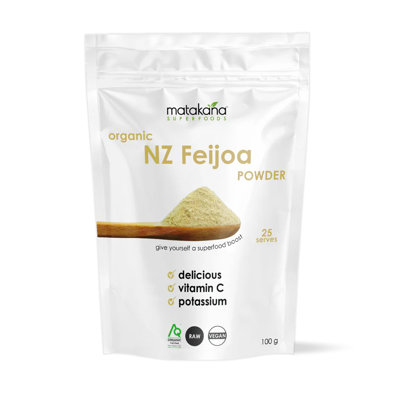 Image of Feijoa New Zealand Organic Freeze Dried (Skin on) Powder 100g