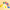The finger paint pots laid out beside a yellow handprint on paper
