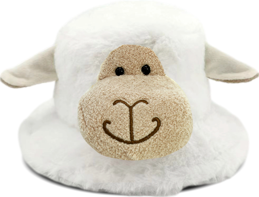 Kids Fluffy Bucket Hat One Size Sharlene The Sheep-Moana Road NZ-Matakana Pharmacy