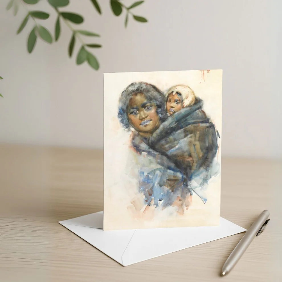 Frances Hodgkins - Card - Maori Woman and Child-Te Papa Store-Matakana Pharmacy