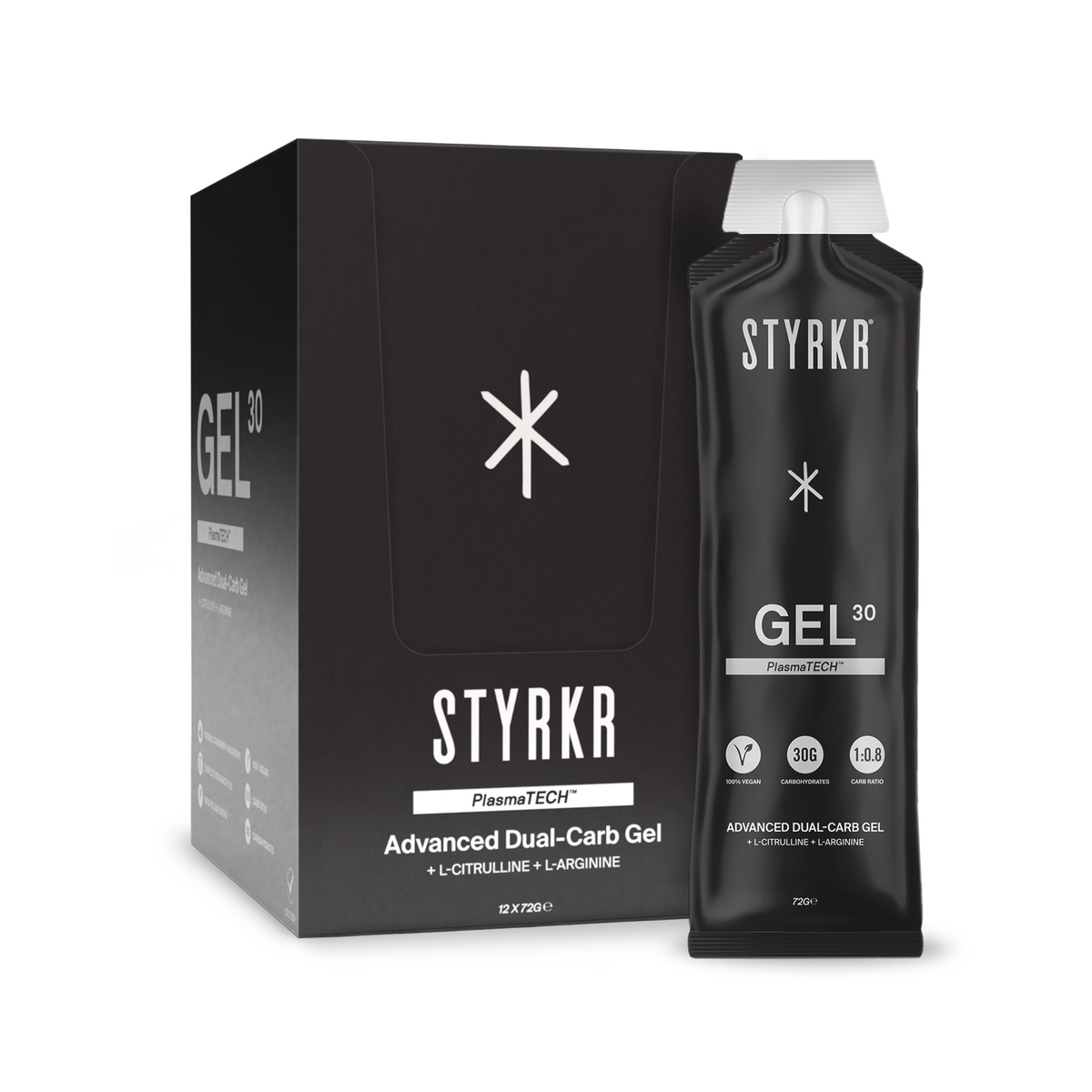 Styrkr Gel GEL30 Citrulline Dual-Carb Energy Gel Strawberry/Raspberry