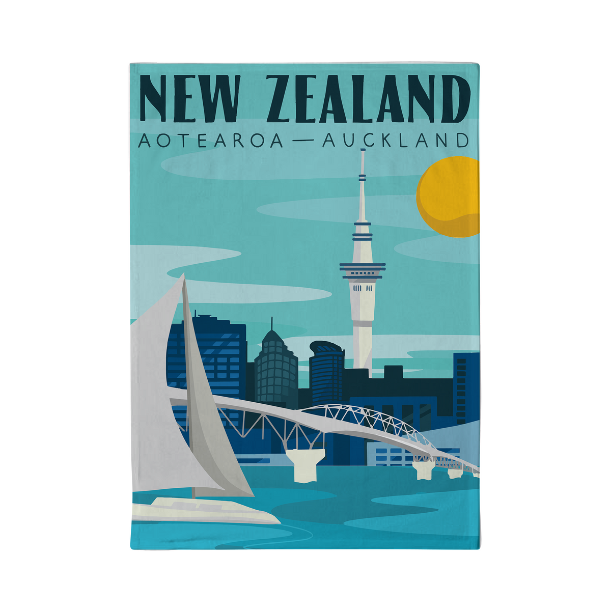 Tea Towel 51x70cm Auckland