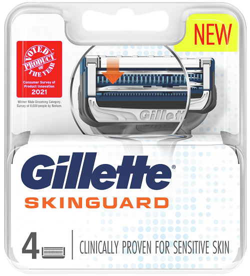 GILLETTE Skinguard Cart 4's-Matakana Pharmacy