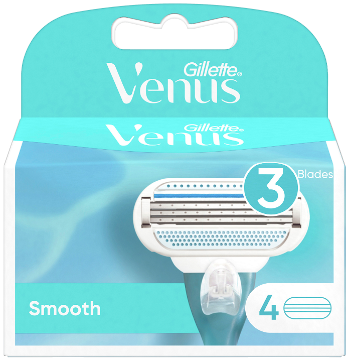 GILLETTE Venus Smooth Cart 4's-Matakana Pharmacy