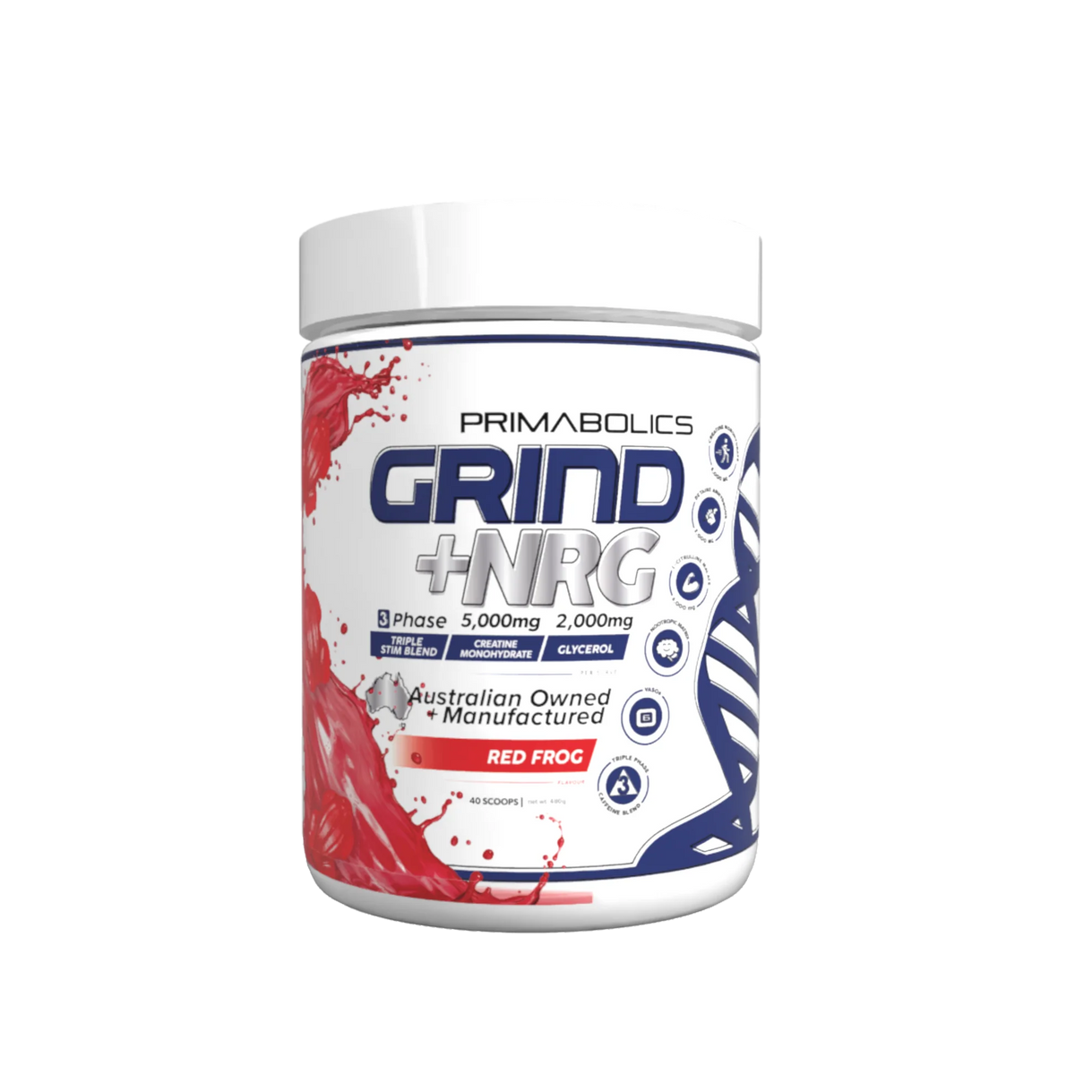 Grind + NRG Red Frog Powder-Primabolics-Matakana Pharmacy